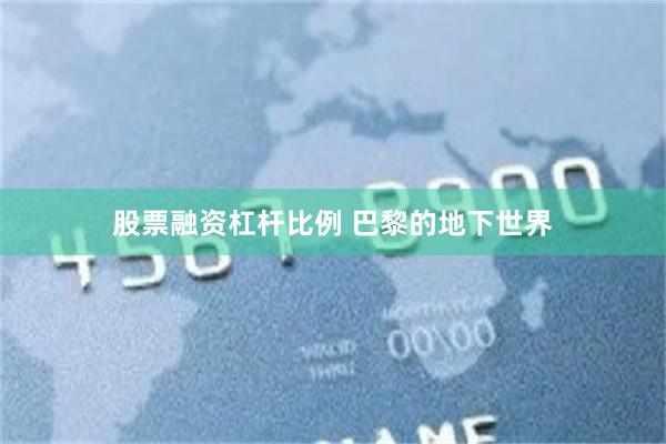 股票融资杠杆比例 巴黎的地下世界