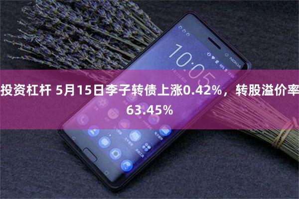 投资杠杆 5月15日李子转债上涨0.42%，转股溢价率63.45%