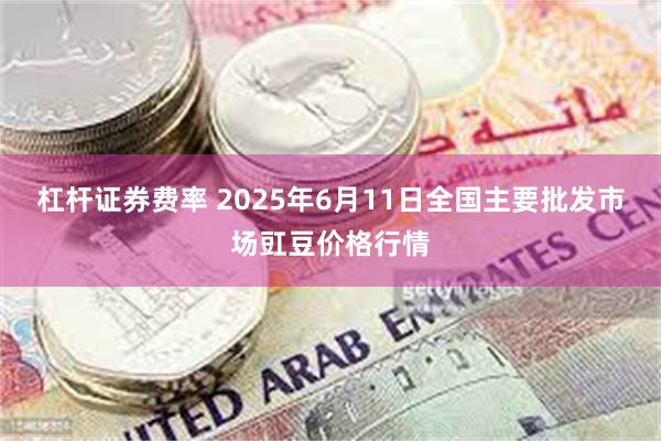 杠杆证券费率 2025年6月11日全国主要批发市场豇豆价格行情